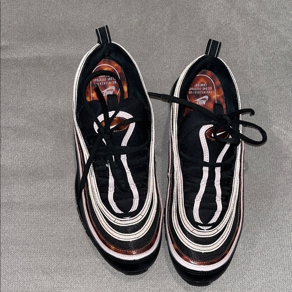 Retro Nike Air Max 97 Black, pink, Sneakers, w/ reflective design. - Picture 3 of 9